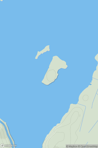 Thumbnail image for Eilean Glas showing contour plot for surrounding peak