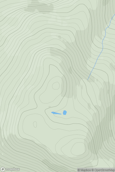 Thumbnail image for Scrinadle North Top showing contour plot for surrounding peak