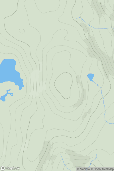 Thumbnail image for Stob Loch nam Breac showing contour plot for surrounding peak