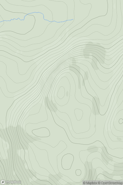 Thumbnail image for Rainberg Mor West Top showing contour plot for surrounding peak
