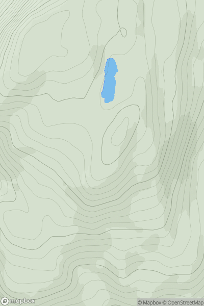 Thumbnail image for Cruach Scarba SE Top showing contour plot for surrounding peak