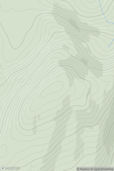 Thumbnail image for Meallan Liath showing contour plot for surrounding peak