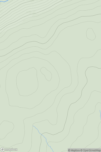 Thumbnail image for Cnoc Shieveina showing contour plot for surrounding peak