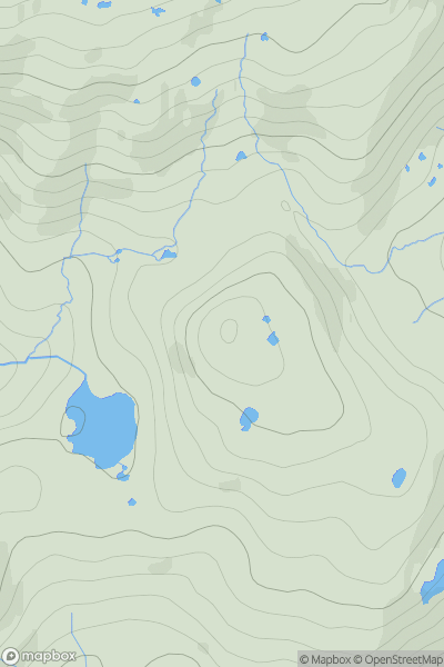 Thumbnail image for Cnoc Tigh-sealga showing contour plot for surrounding peak