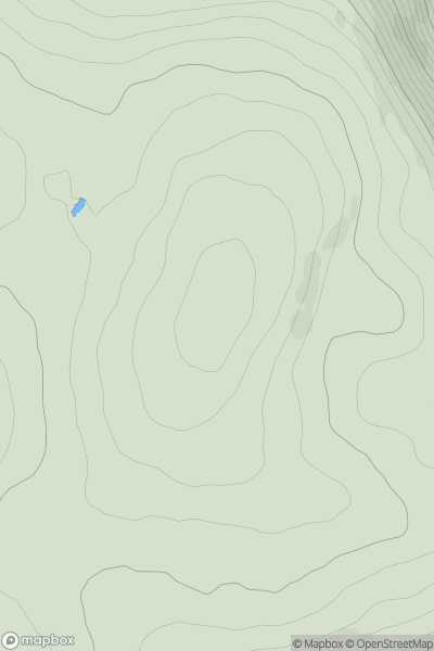 Thumbnail image for Cul nan Creagan showing contour plot for surrounding peak