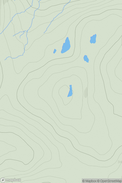 Thumbnail image for Cnuic Charrach showing contour plot for surrounding peak