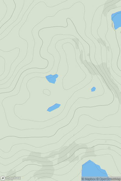 Thumbnail image for Beinn Sholum showing contour plot for surrounding peak