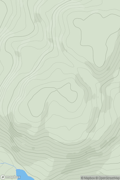 Thumbnail image for Eag an Fhir-bhogha showing contour plot for surrounding peak