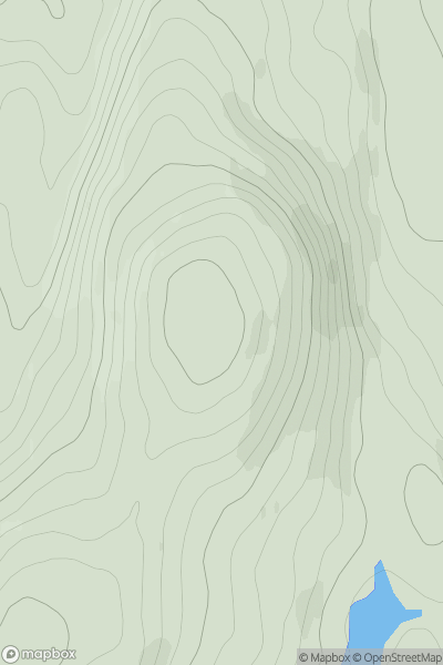 Thumbnail image for Leac Fhola showing contour plot for surrounding peak