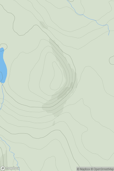Thumbnail image for Cnoc na Garbad showing contour plot for surrounding peak