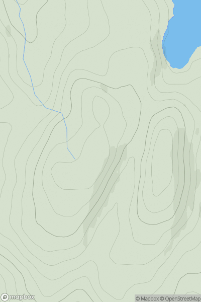 Thumbnail image for Creagan Corr West Top showing contour plot for surrounding peak