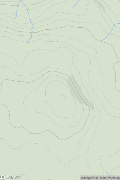 Thumbnail image for Cnoc na Comhairle showing contour plot for surrounding peak