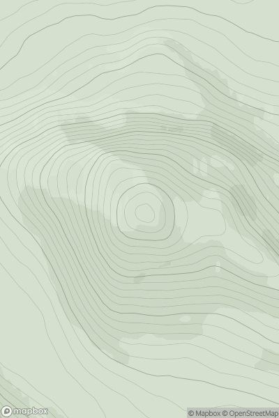 Thumbnail image for Ben Hiel showing contour plot for surrounding peak