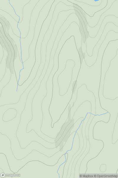 Thumbnail image for Airigh nan Sidhean showing contour plot for surrounding peak