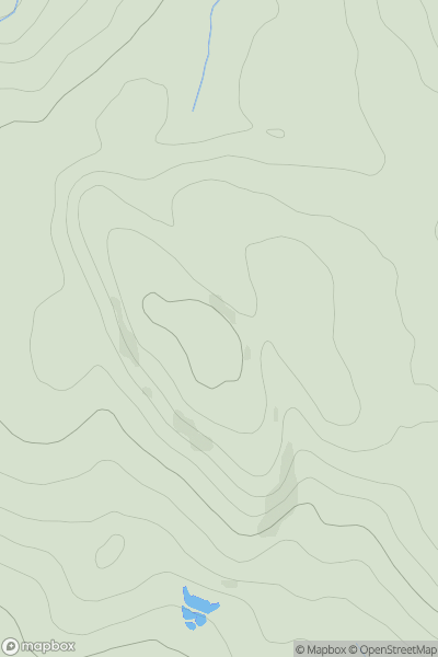 Thumbnail image for Torr a' Bheannain showing contour plot for surrounding peak
