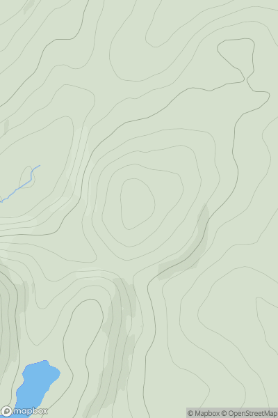 Thumbnail image for Giur-bheinn NE Top showing contour plot for surrounding peak