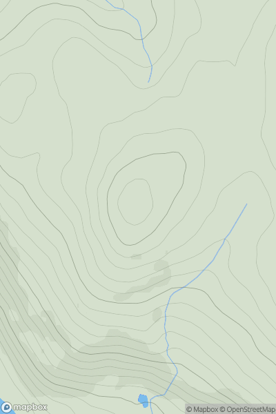Thumbnail image for Cnocan Donn showing contour plot for surrounding peak