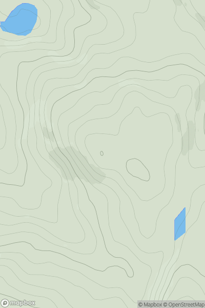 Thumbnail image for Cnoc Mor nan Cnoc showing contour plot for surrounding peak