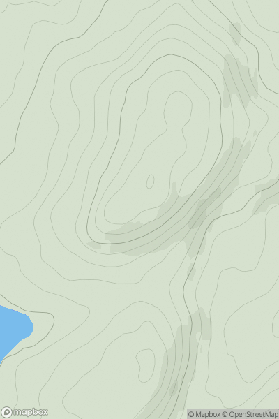 Thumbnail image for Dun Bhorariac showing contour plot for surrounding peak