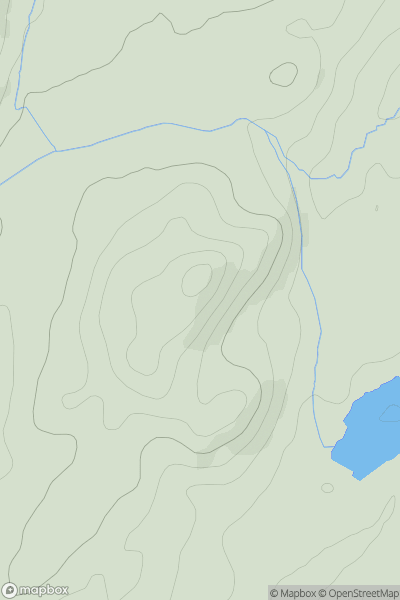 Thumbnail image for Cnoc Crun na Maoil showing contour plot for surrounding peak