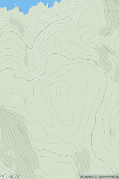 Thumbnail image for Kilmory Lodge Hill showing contour plot for surrounding peak