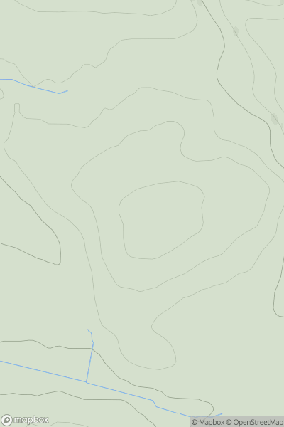 Thumbnail image for Cnoc Dhugail showing contour plot for surrounding peak