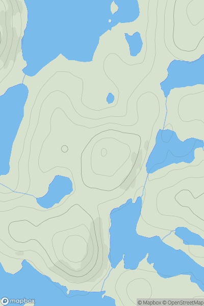 Thumbnail image for Cnoc Loch Lubanach showing contour plot for surrounding peak