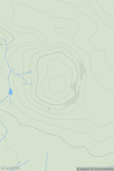 Thumbnail image for Ben Cladville showing contour plot for surrounding peak