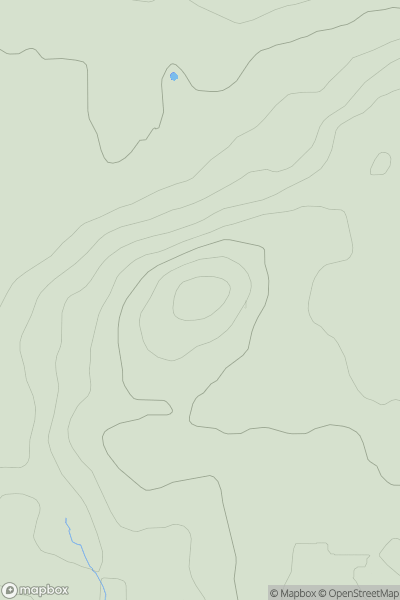 Thumbnail image for Sunderland Hill showing contour plot for surrounding peak