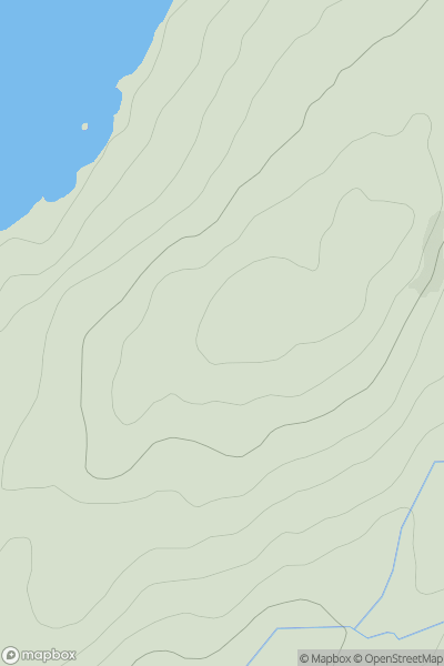 Thumbnail image for Robolls Hill showing contour plot for surrounding peak