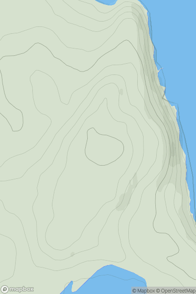 Thumbnail image for Cnoc na Croise showing contour plot for surrounding peak