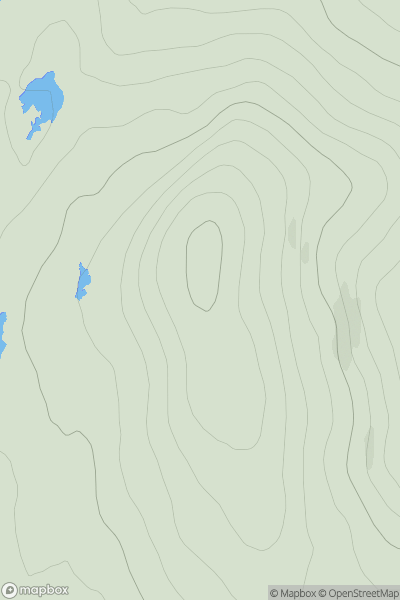 Thumbnail image for Cnoc an Daimh Mor showing contour plot for surrounding peak