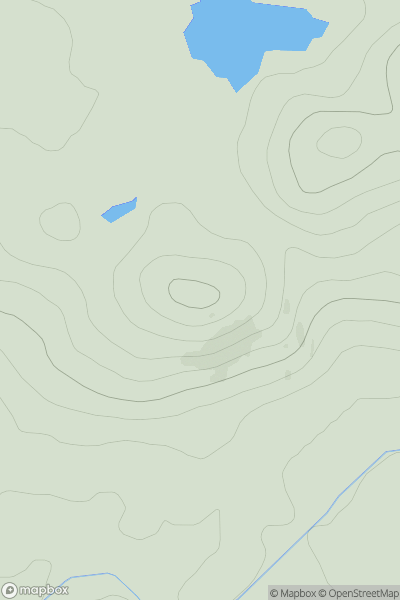 Thumbnail image for Cnoc Donn Mor showing contour plot for surrounding peak