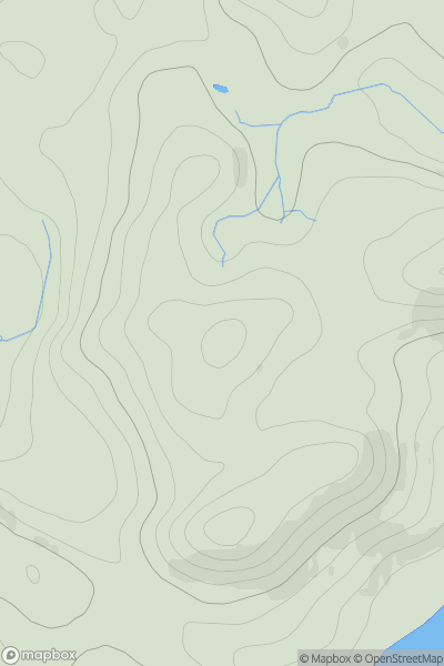 Thumbnail image for Pairc Gharbh showing contour plot for surrounding peak