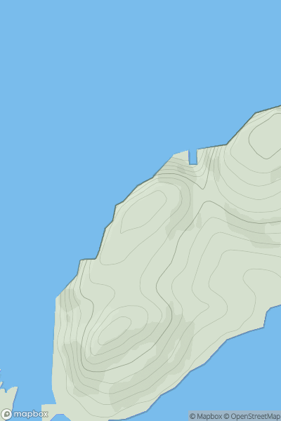Thumbnail image for Cnoc Bealach an Tarabairt showing contour plot for surrounding peak
