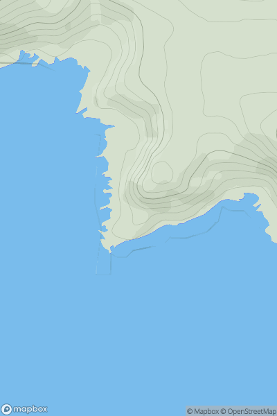 Thumbnail image for Dun Athad showing contour plot for surrounding peak