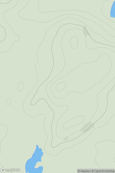 Thumbnail image for Cnoc an t-Samhla showing contour plot for surrounding peak