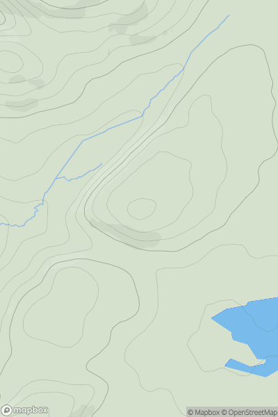Thumbnail image for Cnoc an Tighe showing contour plot for surrounding peak
