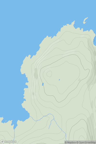 Thumbnail image for Aird Rachdaig showing contour plot for surrounding peak