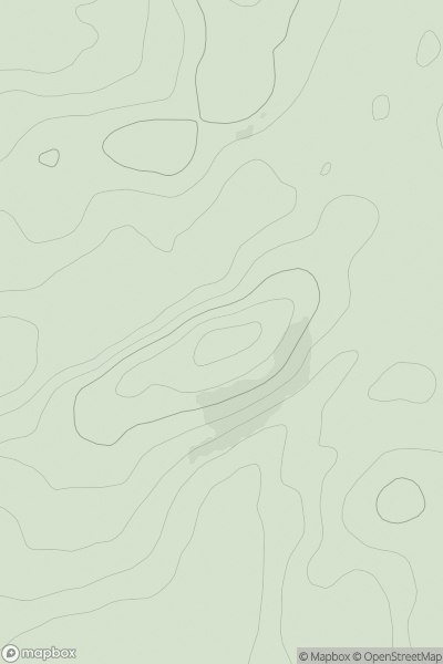 Thumbnail image for Beinn Arnicil showing contour plot for surrounding peak