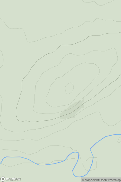 Thumbnail image for Beinn Churlaich showing contour plot for surrounding peak