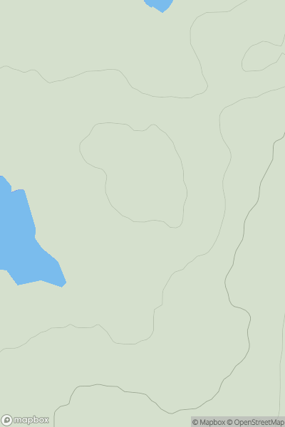 Thumbnail image for Airigh Ghlas showing contour plot for surrounding peak