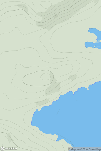 Thumbnail image for Cnoc na Faire Mor showing contour plot for surrounding peak