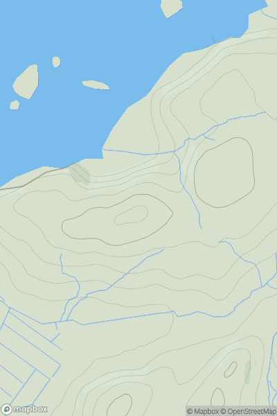 Thumbnail image for Dun Crom showing contour plot for surrounding peak