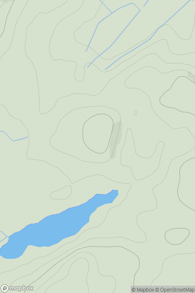 Thumbnail image for Cnoc Callanta showing contour plot for surrounding peak