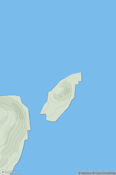 Thumbnail image for Dun Chonnuill showing contour plot for surrounding peak