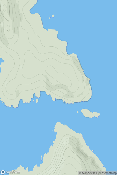Thumbnail image for Barr a' Bhealaich showing contour plot for surrounding peak
