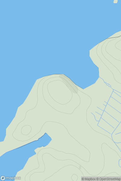 Thumbnail image for Meall na Monadh showing contour plot for surrounding peak