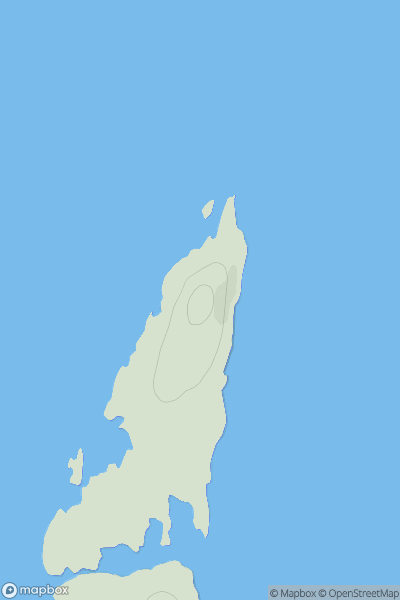 Thumbnail image for Rubha Fiola showing contour plot for surrounding peak