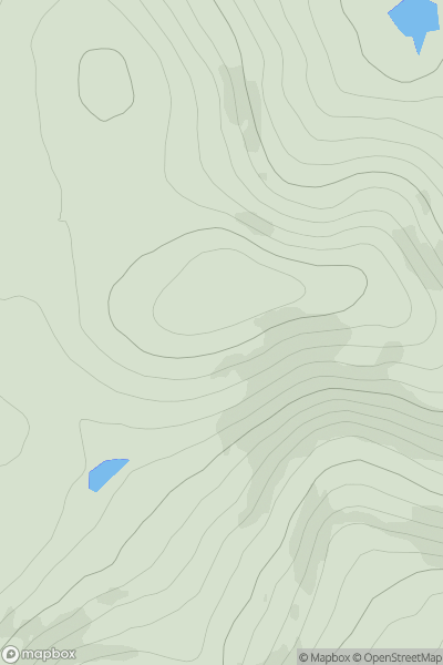 Thumbnail image for Baderonach Hill showing contour plot for surrounding peak